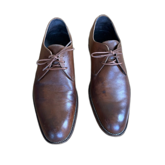 To Boot New York Brown Adam Derrick Oxford Leather Dress Shoes Mens Size 10 - Picture 8 of 9